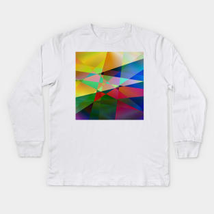 multicolored texture design Kids Long Sleeve T-Shirt